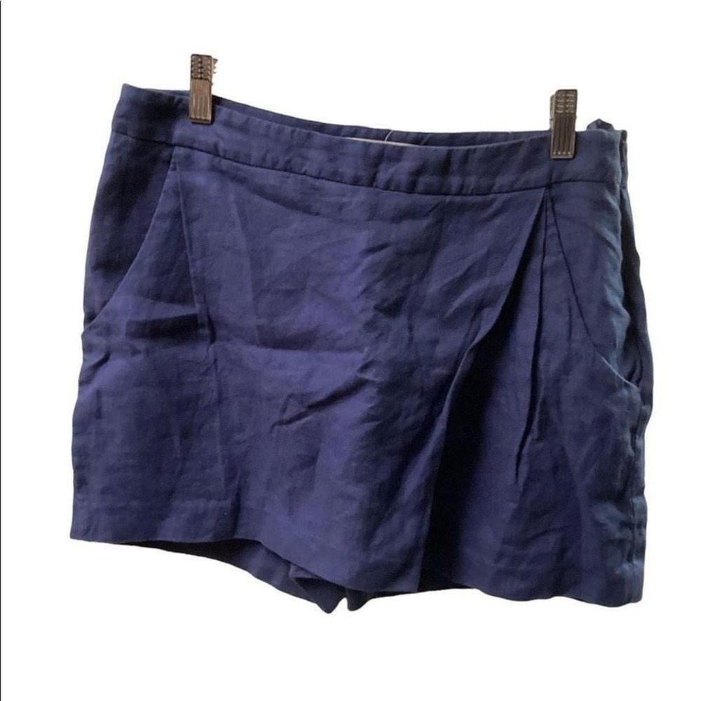 NWT For the republic 100% linen skort‎ size 8 petite